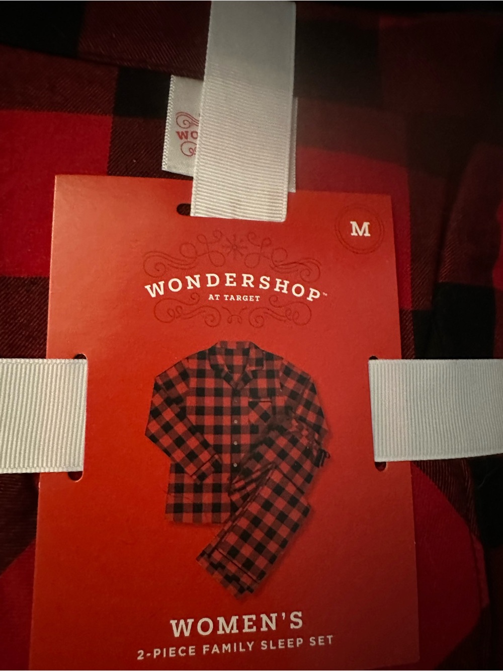 Wondershop Red and Black Plaid women’s sleep set size medium